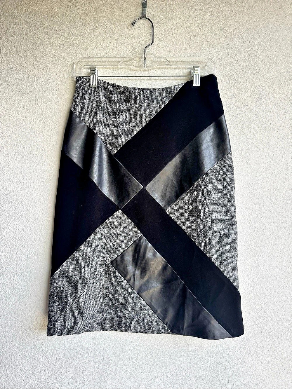 Vintage Y2K Morgan de Toi geometric patchwork Pencil Skirt